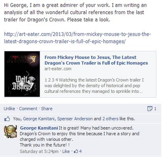 Illustration for article titled Dragon's Crown creator George Kamitani responds to Kotaku